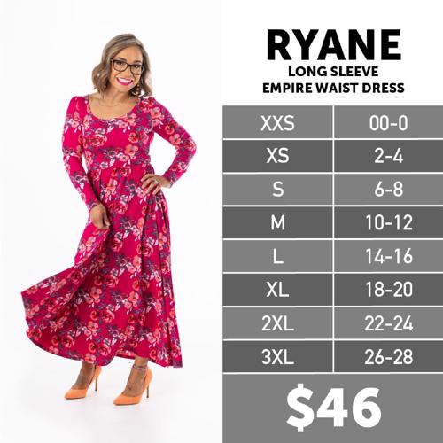 Ryane Size Chart